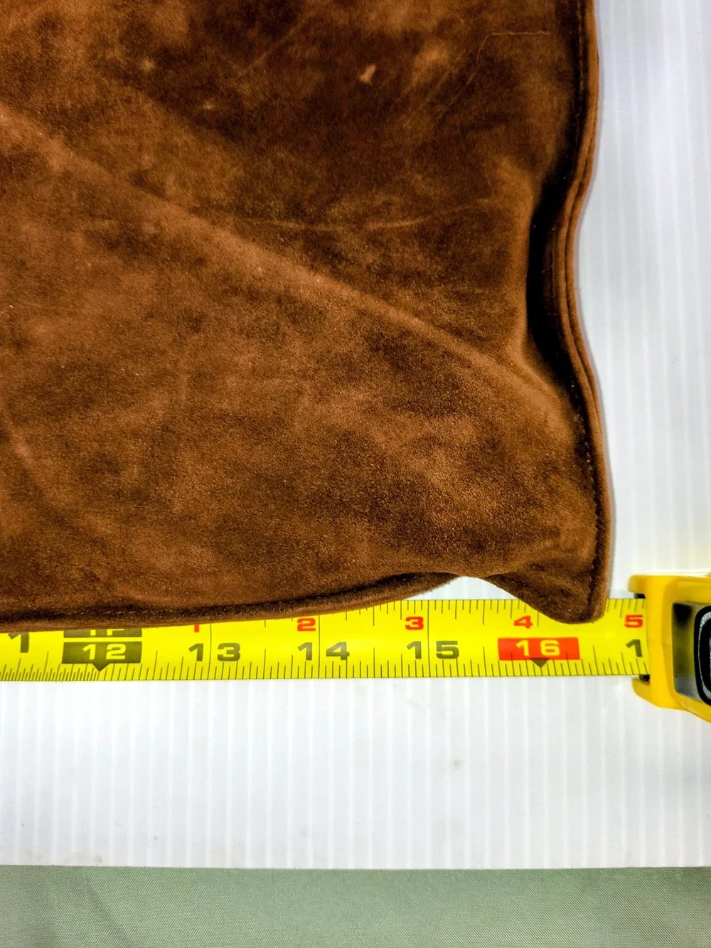Vintage Escada Brown Suede Tote Bag with Croc-Embossed Leather Trim